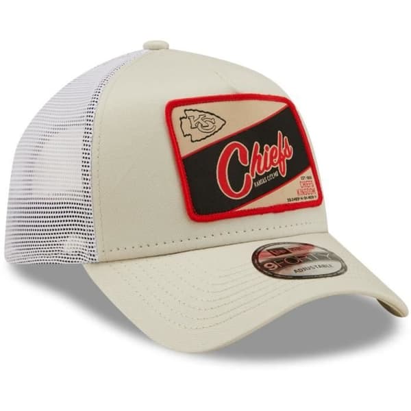 New Era A-Frame Trucker Cap - Kansas City Chiefs stenbeige