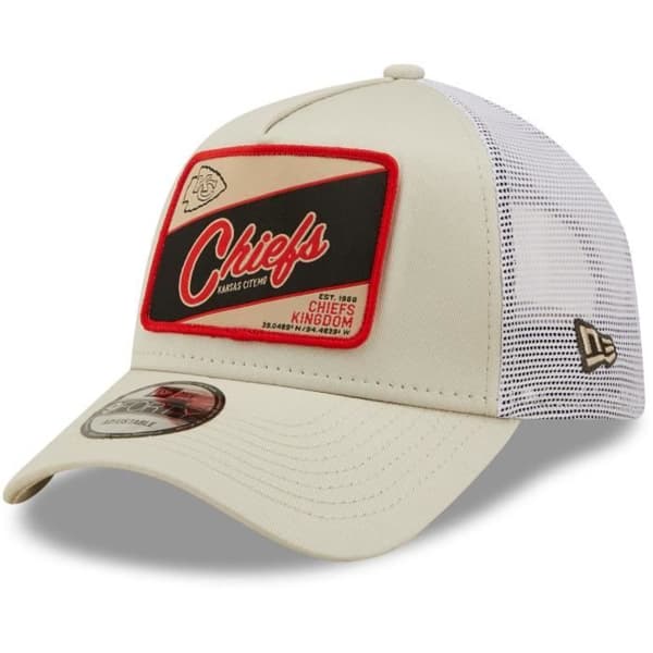 New Era A-Frame Trucker Cap - Kansas City Chiefs stenbeige
