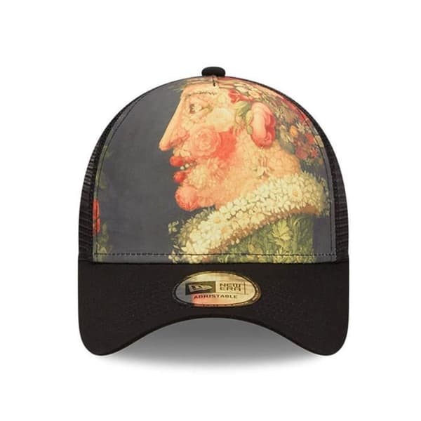 Casquette Trucker A-Frame 'Le Louvre' - NEW ERA - Svart - Tavla 'Le printemps' eller 'Vase de Fleurs'