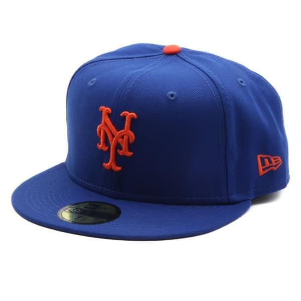 Keps - New Era - NEW YORK METS - Blå - Storlek 7 1/8 - 100% bomull