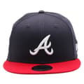 Miniatyrbild 2 av 4: Keps - New Era - Atlanta Braves - 9FORTY - Mörkblå - Storlek S-M - 100% bomull