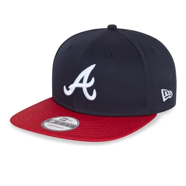 Keps - New Era - Atlanta Braves - 9FORTY - Mörkblå - Storlek S-M - 100% bomull