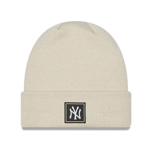 New York Yankees Team Cuff Beanie - NEW ERA - 100 % akryl - Beige
