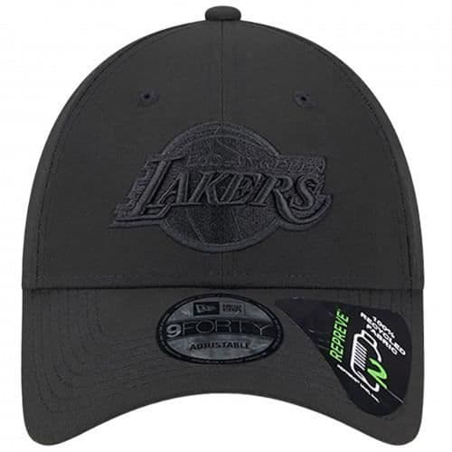 Keps för män Lakers svart - New Era - Modell 60424786 - 100 % återvunnen polyester - Böjd skärm - Sportmode