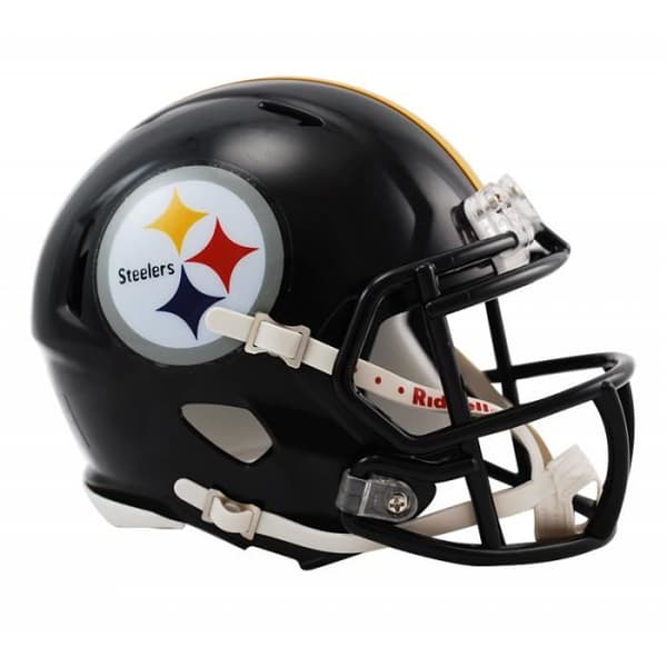 Mini hjälm NFL Pittsburgh Steelers Riddell Replica en storlek svart