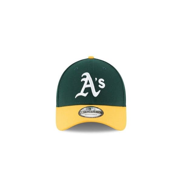 Keps - New Era - Oakland Athletics The League 9FORTY - Grön - Gul - Justerbar
