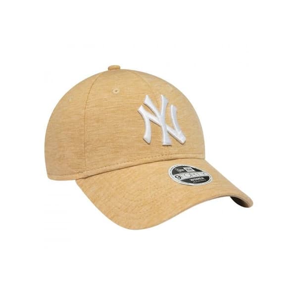 Beige melerad keps för kvinnor - NEW ERA - Broderad logotyp - Justerbar - Polyester - Kvinna