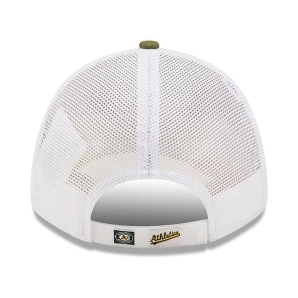 New Era 9Forty Trucker Cap - Oakland Athletics - Vit och grönt - Sportkläder