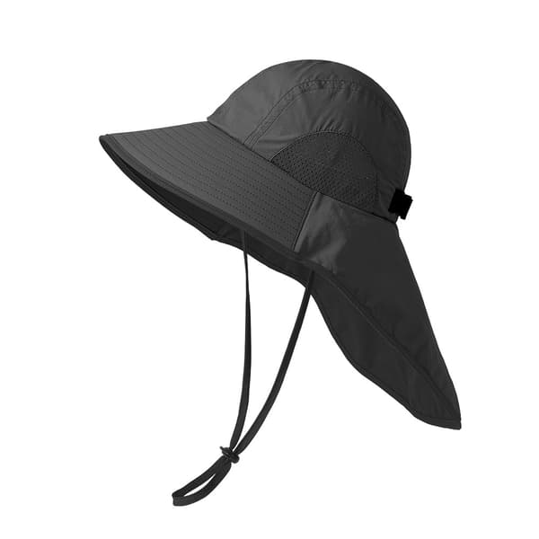 INF Justerbar Solhatt med Nackskydd - 54-58cm Model 2
