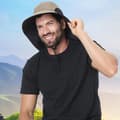 Miniatyrbild 3 av 6: INF Snygg Solhatt med Ansiktsskydd Model 5