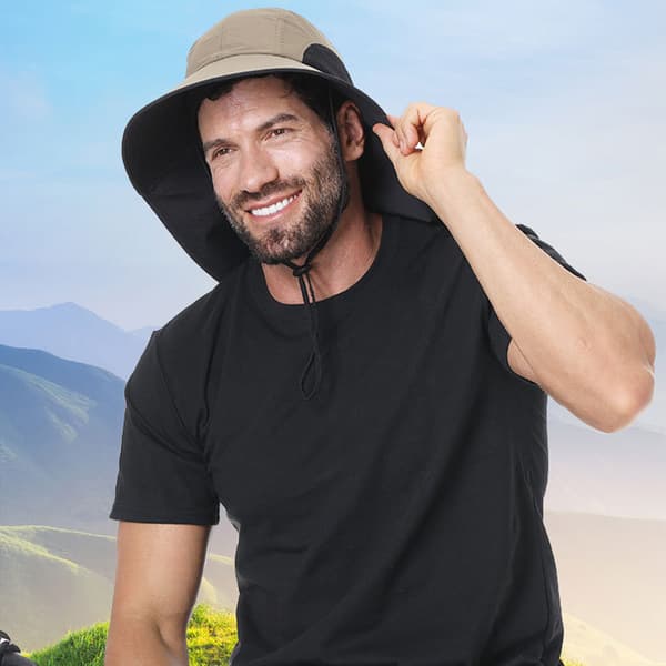 INF Snygg Solhatt med Ansiktsskydd Model 5