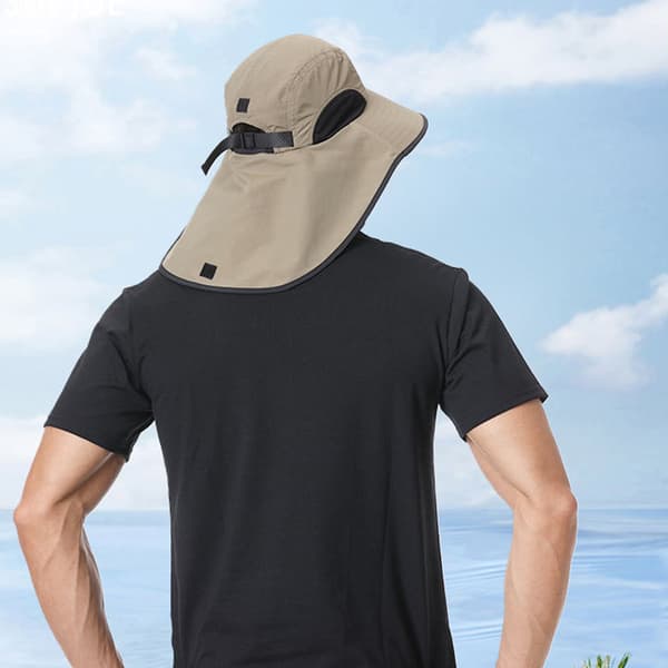 INF Snygg Solhatt med Ansiktsskydd Model 5
