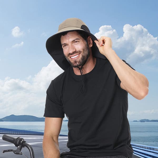 INF Snygg Solhatt med Ansiktsskydd Model 5
