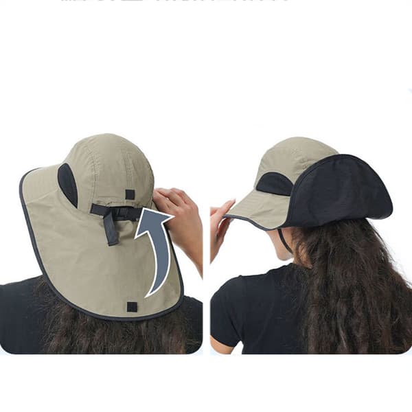 INF Snygg Solhatt med Ansiktsskydd Model 5
