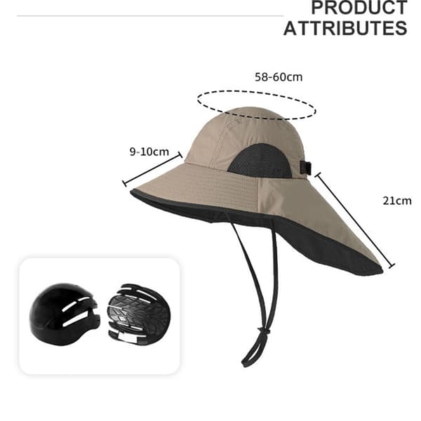 INF Snygg Solhatt med Ansiktsskydd Model 5