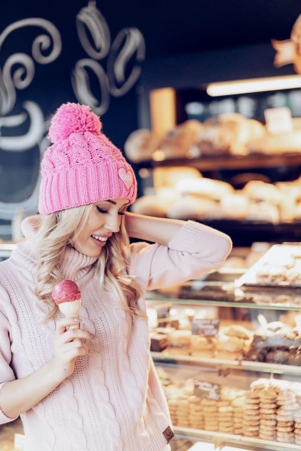 CRAZY Wool Cap - PINK 58 (aikuisten koko)