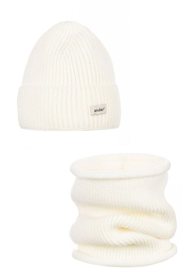 SESIL villahattu ja huivi - BEIGE 58 (aikuisten koko)