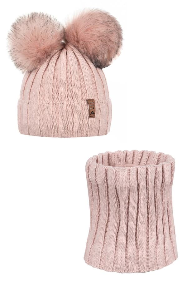 BIANCA mössa och halsduk set - BEIGE 54 (ålder 5 - 7 år)