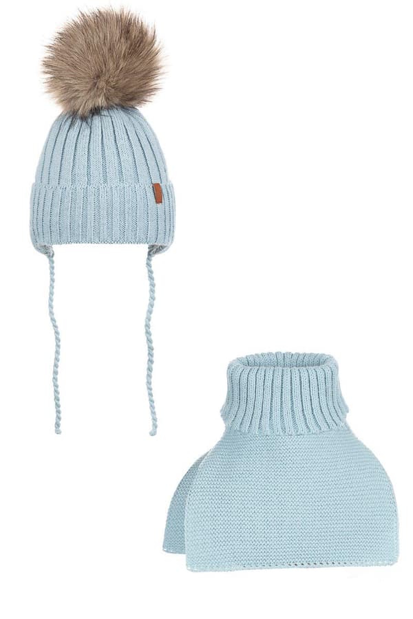 Toddler turtleneck cap AURELIO - BROWN 48 (ålder 1 - 2 år)