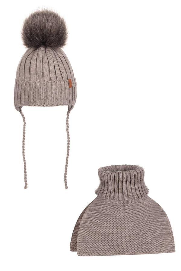 Toddler turtleneck cap AURELIO - BEIGE 48 (alder 1 - 2 år)