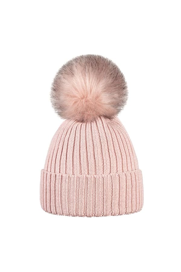 Hat - 100% merinould OLLO - PINK