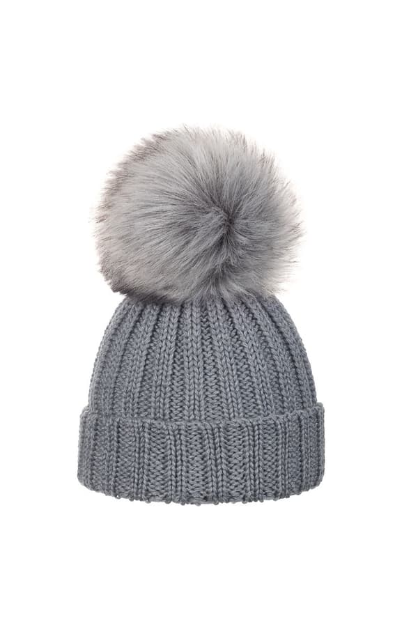 Hat - 100% merinould OLLO BABY - MØRKEGRÅ 44 - (alder 0-1 år)
