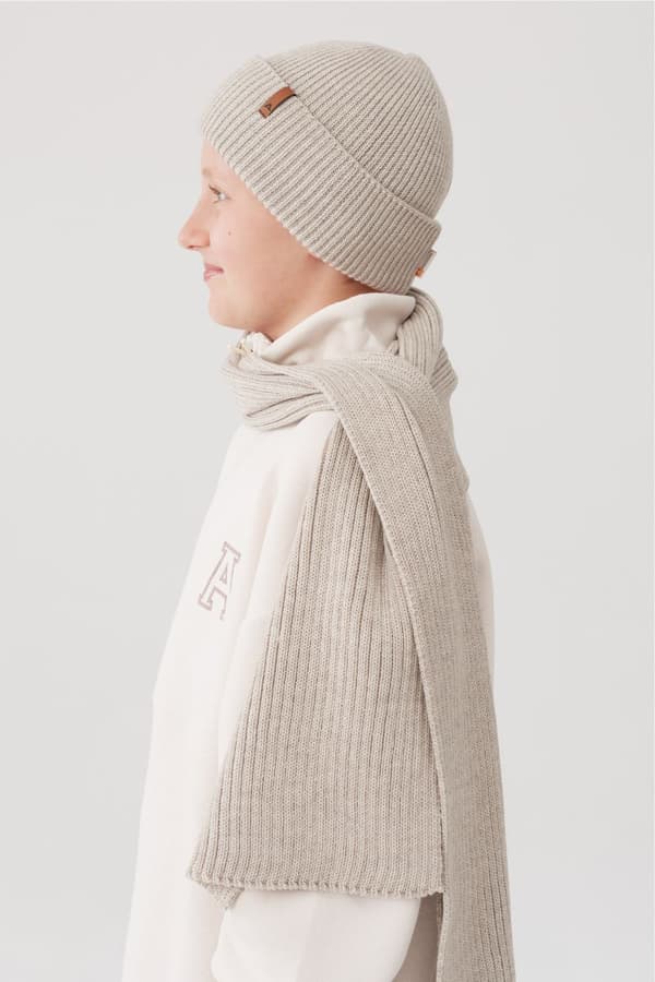 HARRY hattu - 100% merinovillaa - BEIGE