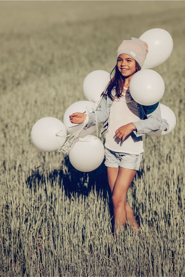 Sommarhatt för tjejer FLOWER GREY Sommarhatt för tjejer FLOWER GREY 54 (ålder 5 - 7 år)