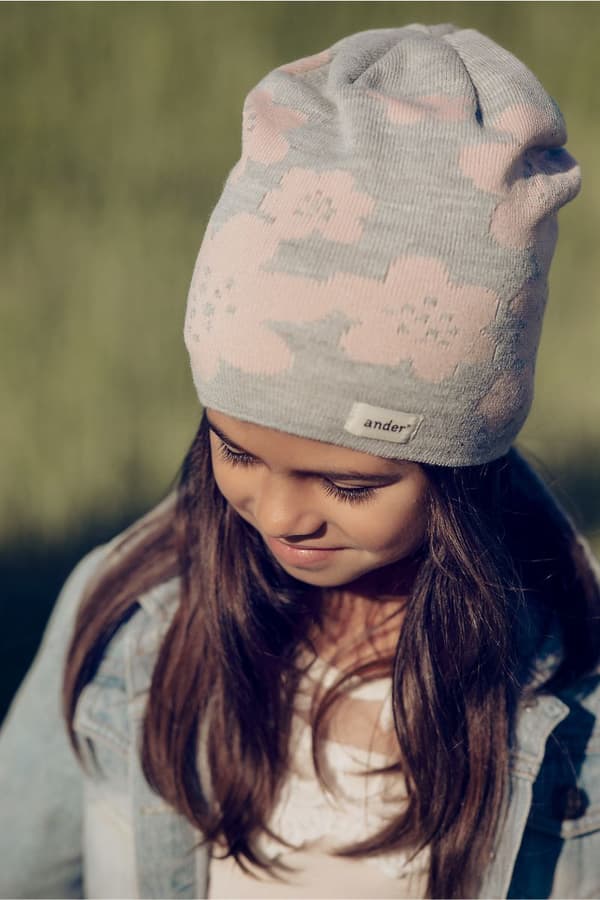 Sommarhatt för tjejer FLOWER GREY Sommarhatt för tjejer FLOWER GREY 54 (ålder 5 - 7 år)