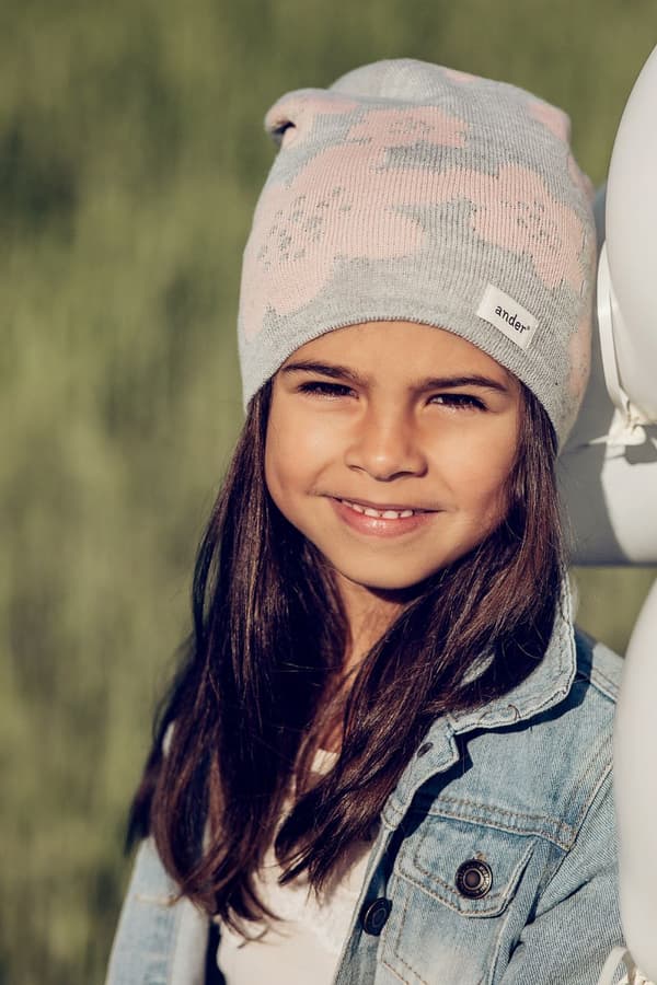 Sommarhatt för tjejer FLOWER GREY Sommarhatt för tjejer FLOWER GREY 54 (ålder 5 - 7 år)