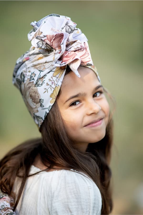 Sommerhat til piger ZOEY FLOWERS 52 (alder 3 - 5 år)