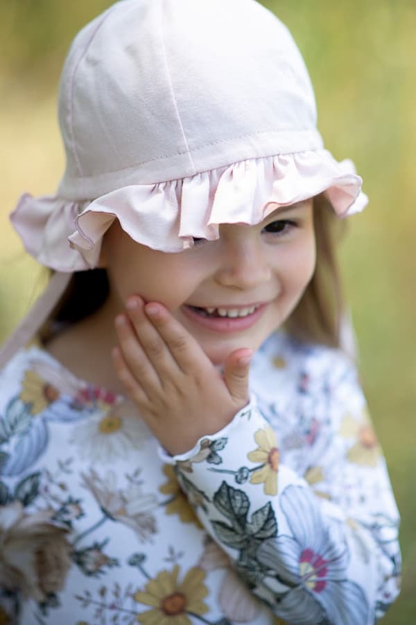 Sommarhatt för tjejer ELLA PINK 50 (ålder 2 - 3 år)
