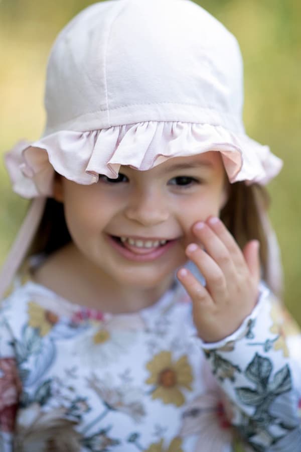 Sommarhatt för tjejer ELLA PINK 50 (ålder 2 - 3 år)