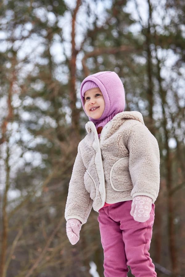 Balaclava til børn FLORA AMARANT Balaclava til børn FLORA 100% akryl AMARANT 54 (alder 5 - 7 år)