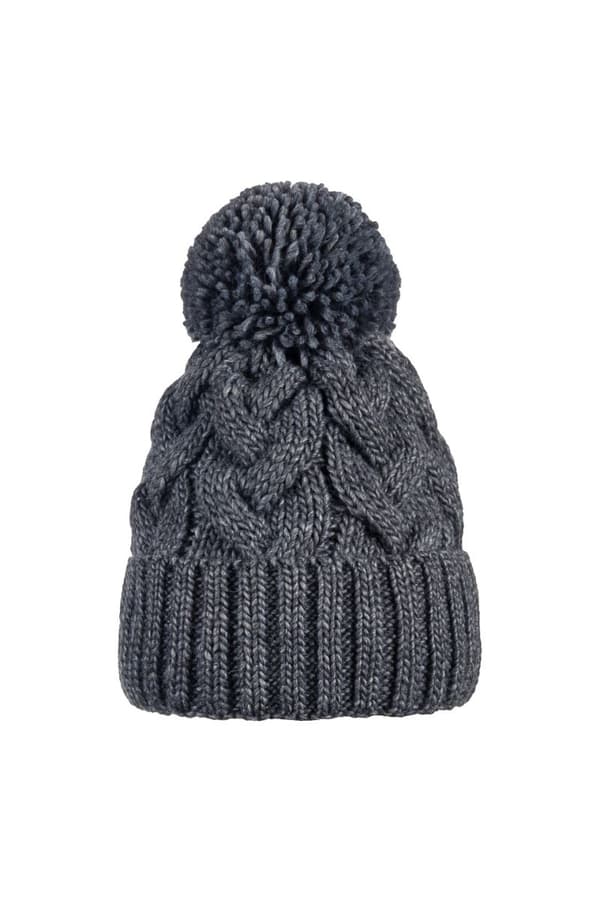 Hattu ja huivisarja BRAID DARK GREY