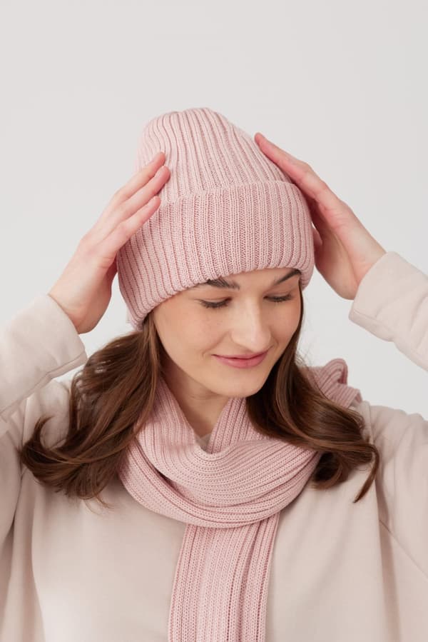 Hattu ja huivisarja DAILY PINK