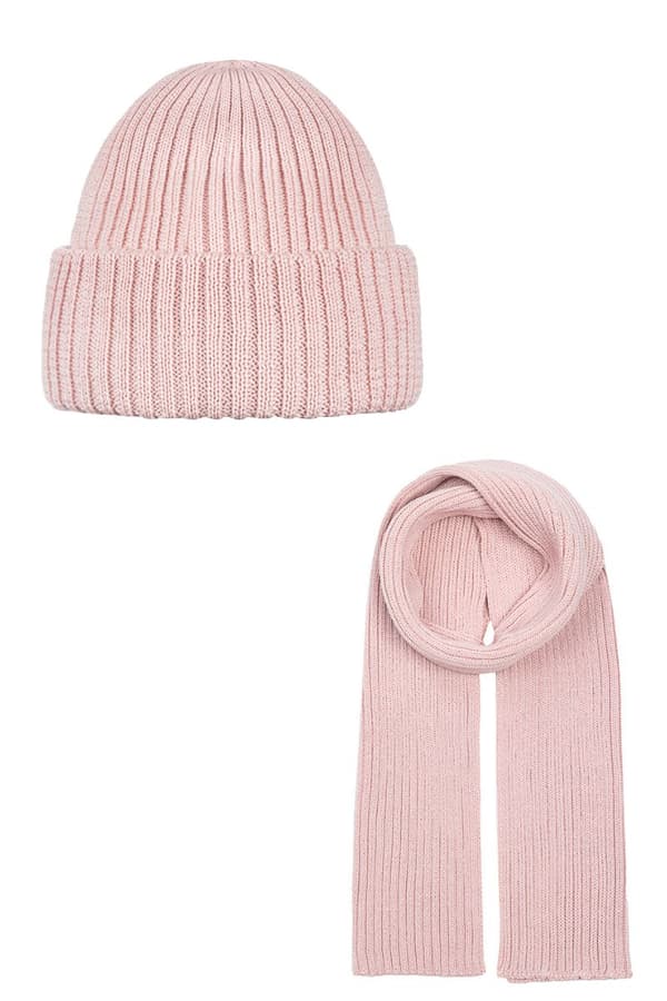 Hattu ja huivisarja DAILY PINK