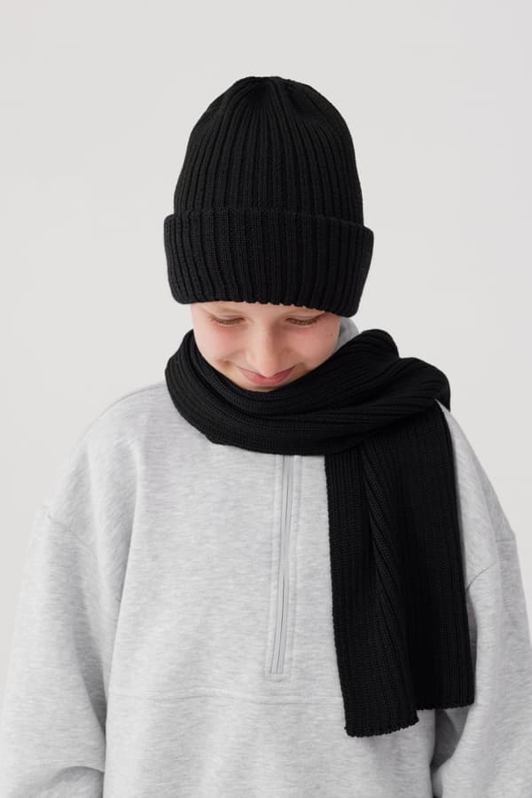 Setti hattu ja huivi DAILY BLACK
