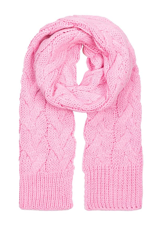 Hattu ja huivi BRAID PINK