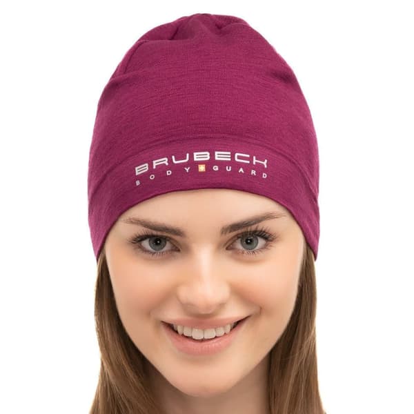 Termoaktiv Mössa Brubeck Extreme Wool Merinoull UNISEX Svart, Marinblå, Plommon, Denim, Stål