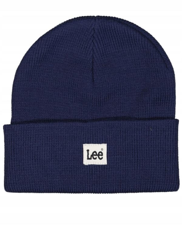 Lee BEANIE True Navy LÄMMIN TUNSININEN TALVIPÄÄLLINEN, YKSI KOKO