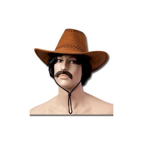 Brun cowboyhatt