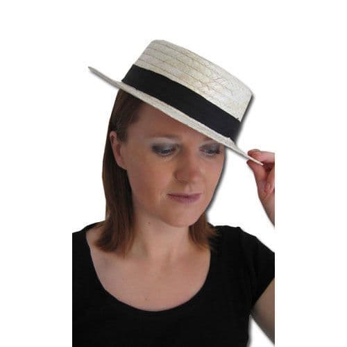 Hatt i halm canotier