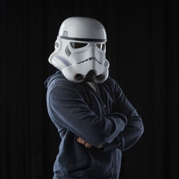 Premium elektroniskt imperie Stormtrooper-hjälm, cosplay för vuxna, från 14 år, Star Wars The Black Series, Rogue One: A Star War