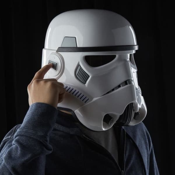 Premium elektroniskt imperie Stormtrooper-hjälm, cosplay för vuxna, från 14 år, Star Wars The Black Series, Rogue One: A Star War