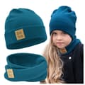 Pikkukuva 10 / 11: Poikien kevätpipo huivilla - Neogreen 46-52 cm