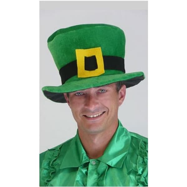 Hatt Saint Patrick med gul boucle