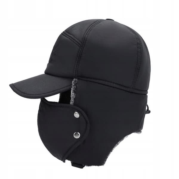 Supplex VARM VINTER SVART SKIDMASK Balaklava med VISIR