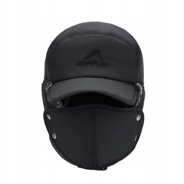 Supplex VARM VINTER SVART SKIDMASK Balaklava med VISIR