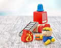 Miniatyrbild 3 av 4: Selecta Klettini Firefighter Scratch 7 delar flerfärgad - 62077